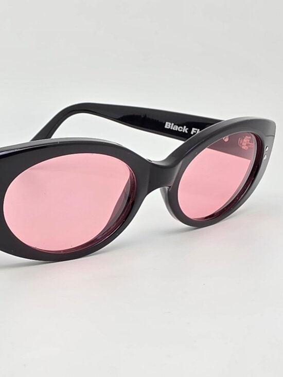 Black Flys Eyewear Fly Girls May Fly Black Frame Pink Lens Sunglasses Italy 46mm main image 6